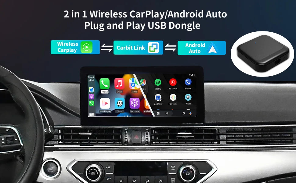 UltraDrive™ Wireless CarPlay & Android Auto Smart Display