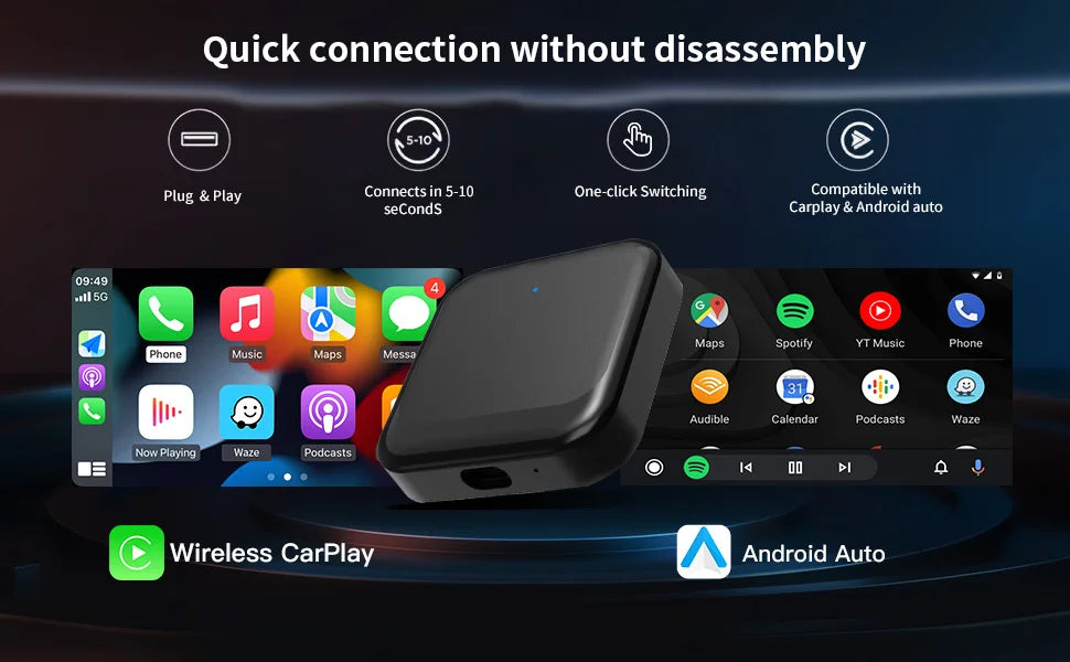 UltraDrive™ Wireless CarPlay & Android Auto Smart Display