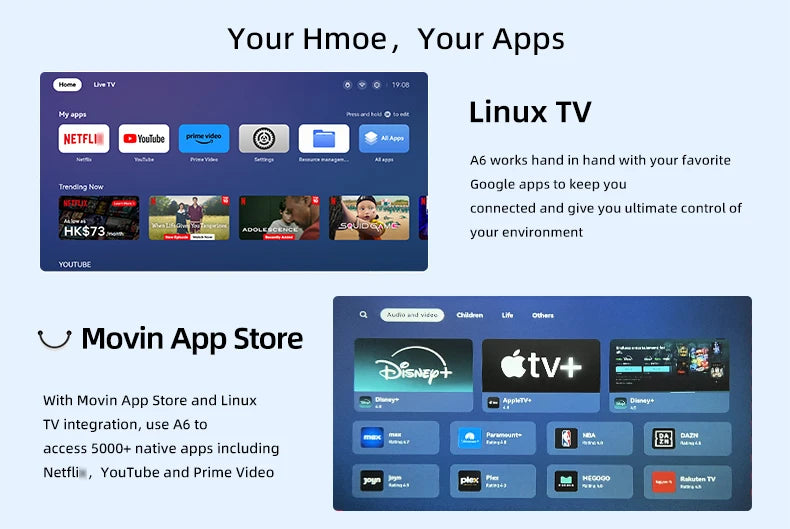 LumiBeam™ 4K Portable Android TV Projector — HDR10 Home Cinema with MEMC & Dust-Proof Design