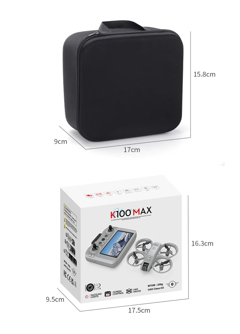 Xiaomi K100 MAX Mini Drone — 4K Dual-Camera FPV Quadcopter with Optical Flow & Brushless Motors