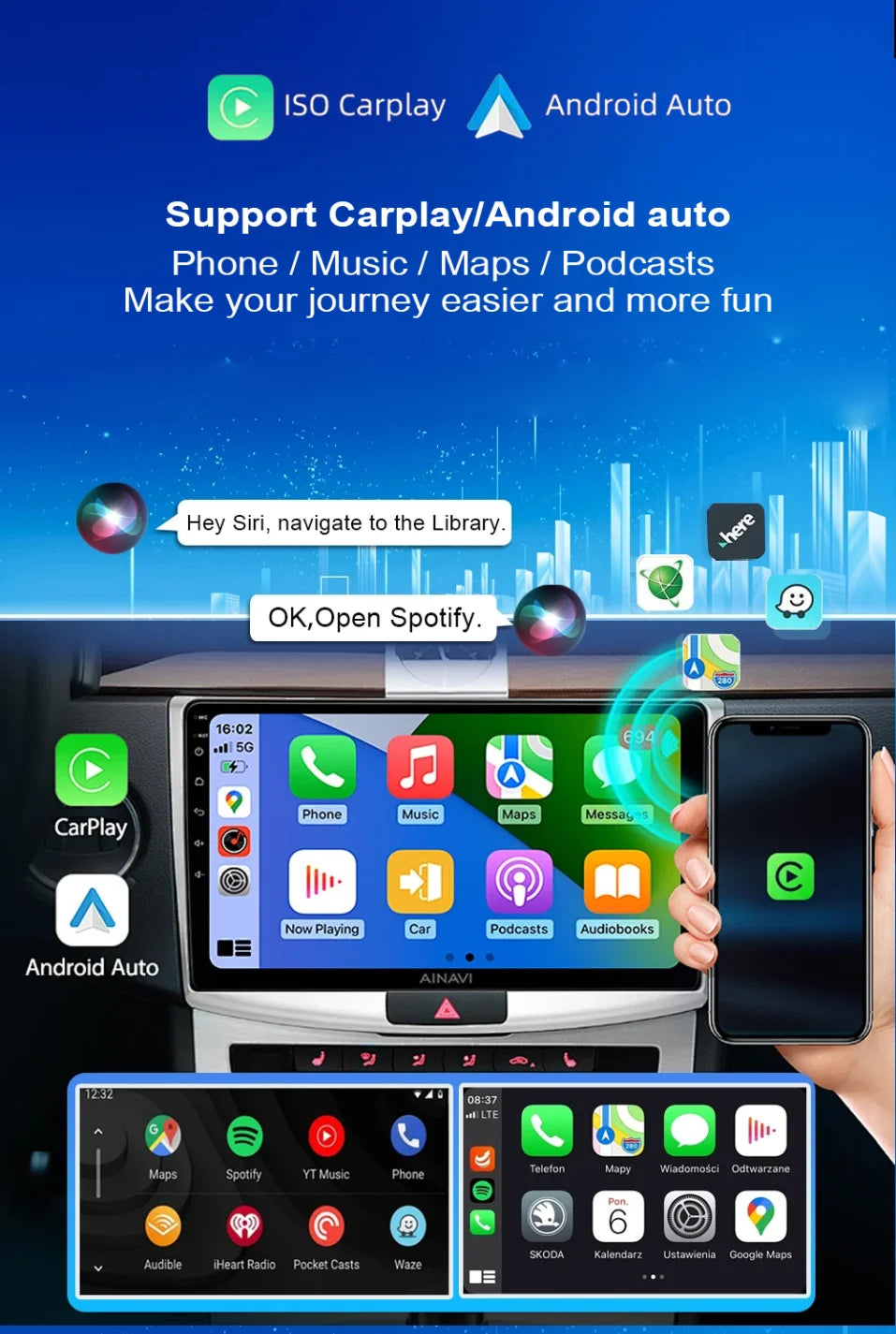 Android GPS Head Unit for Nissan Navara D40 (2004–2010) — 5G Navigation Stereo with Car Camera Support