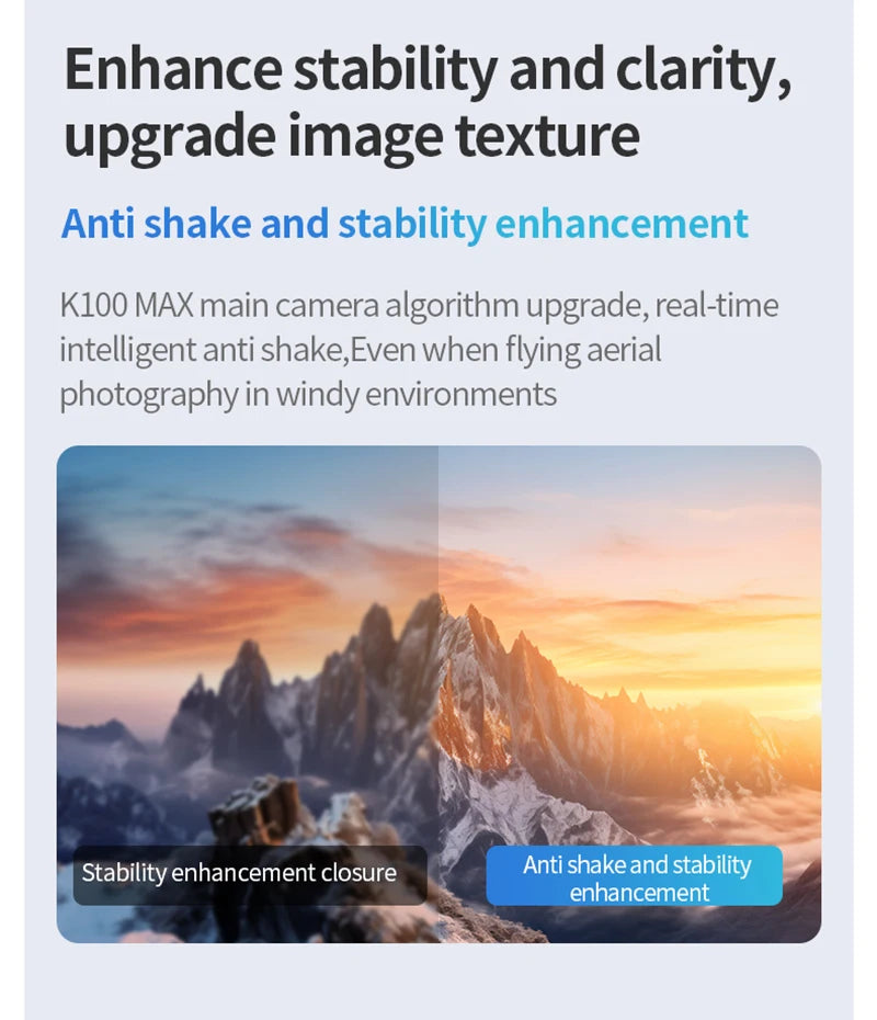 Xiaomi K100 MAX Mini Drone — 4K Dual-Camera FPV Quadcopter with Optical Flow & Brushless Motors