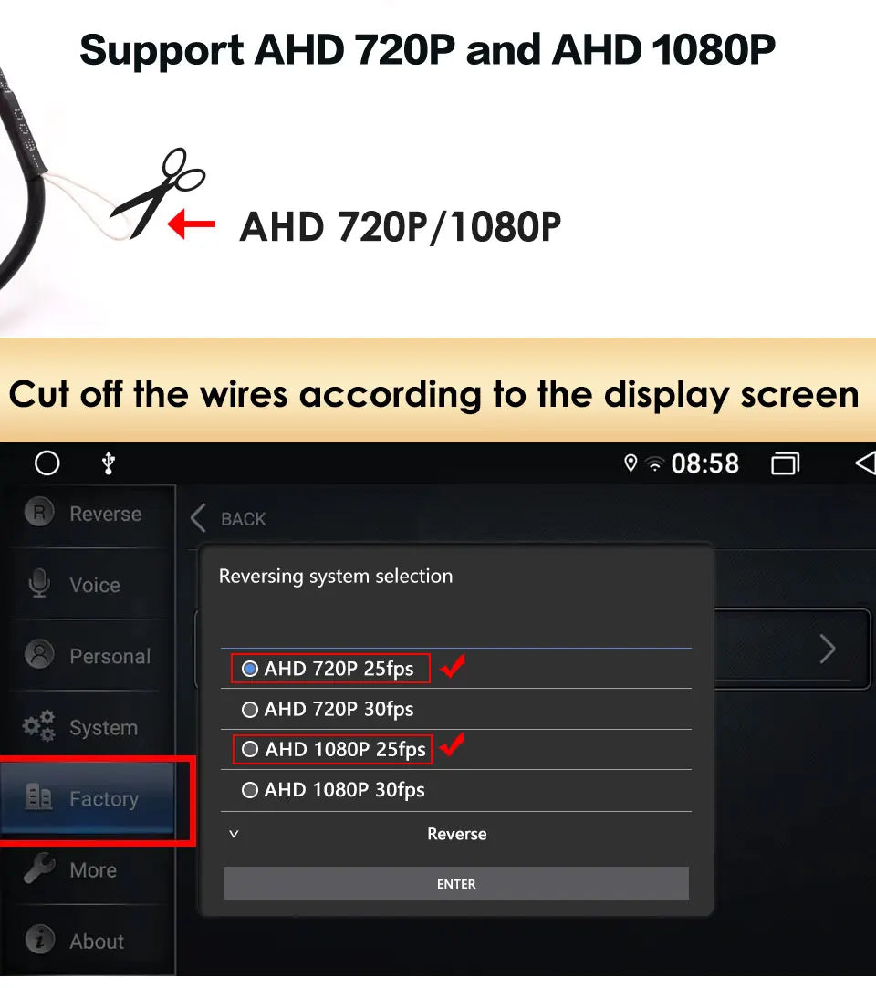 360° HD Surround View Car Camera Kit — Front Rear Left & Right 3D AHD System for Android Navigation