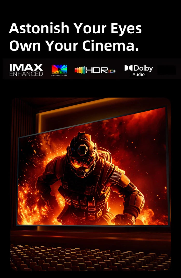 LumiBeam™ 4K Portable Android TV Projector — HDR10 Home Cinema with MEMC & Dust-Proof Design