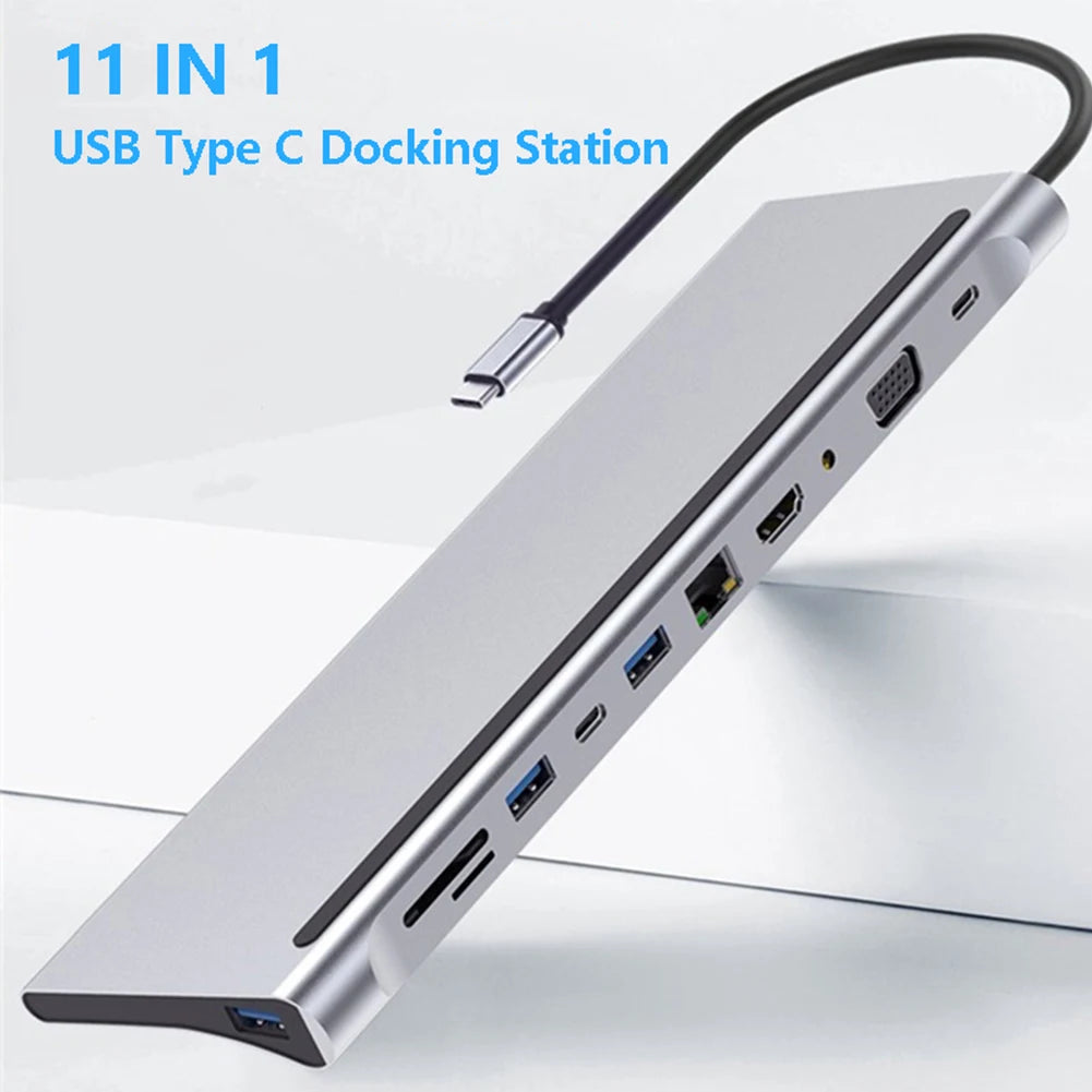 ProDock™ USB-C Laptop Docking Station — HDMI VGA LAN RJ45 PD Charging SD Hub for MacBook Dell HP & Lenovo