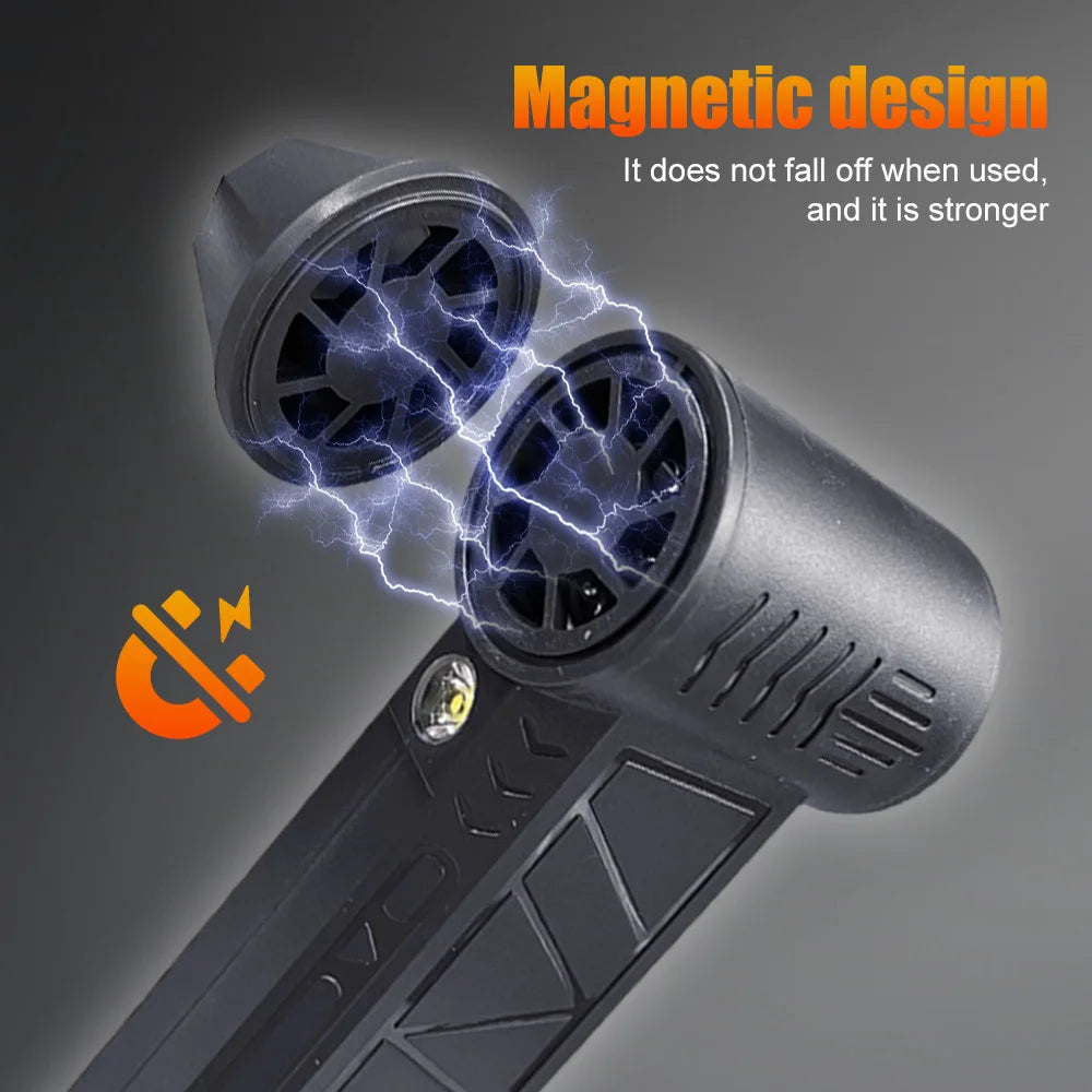 Mini Turbo Jet Electric Air Duster – 130,000RPM Computer & Car Cleaning Blower with Adjustable Speed (1–3 Gears)