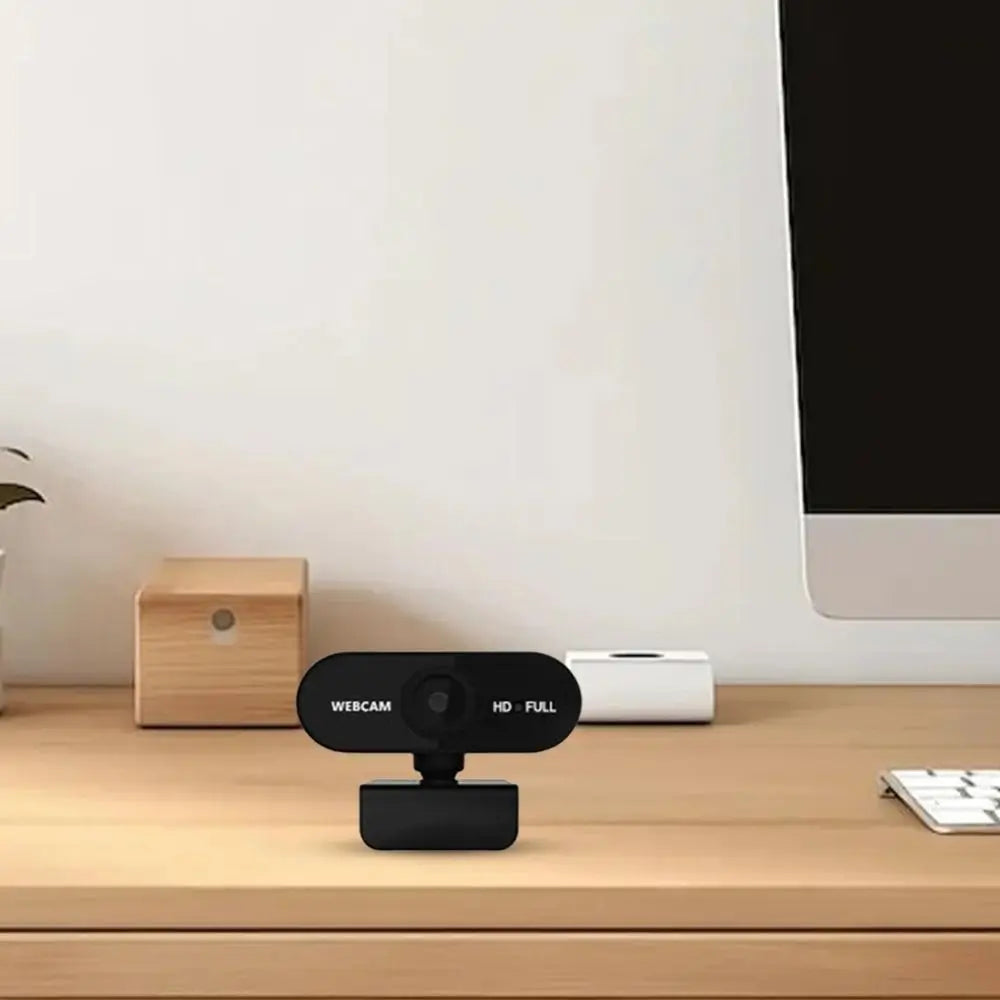 AutoFocus 2K HD Webcam — 1080p USB Plug-and-Play Camera with Built-In Microphone