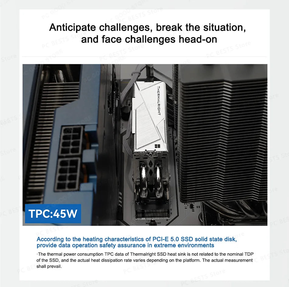 AeroCore™ HR-10 Pro M.2 SSD Heatsink — 4-Heatpipe AGHP Cooling PCIe 5.0 Ready