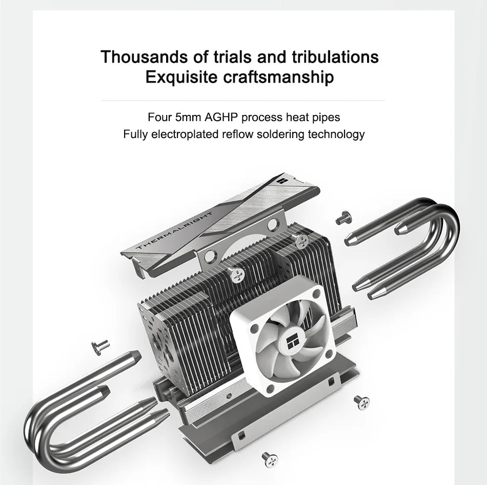AeroCore™ HR-10 Pro M.2 SSD Heatsink — 4-Heatpipe AGHP Cooling PCIe 5.0 Ready