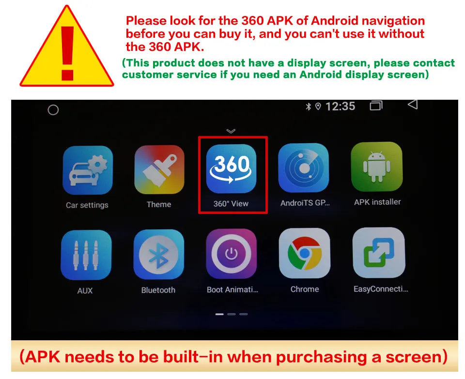 360° HD Surround View Car Camera Kit — Front Rear Left & Right 3D AHD System for Android Navigation