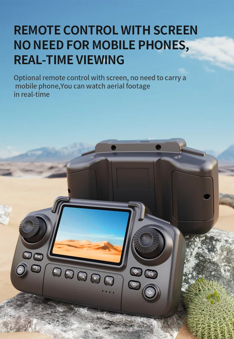 E99 PRO Dual-Camera Folding Drone — HD Aerial Quadcopter with Screen Control