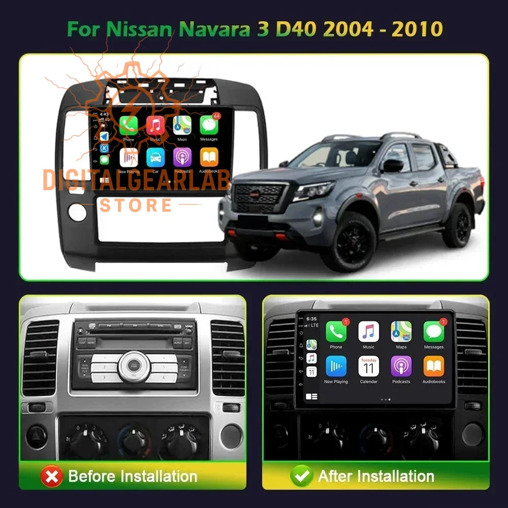 2004-2010 nissan navara 3 d40 car navigation system.