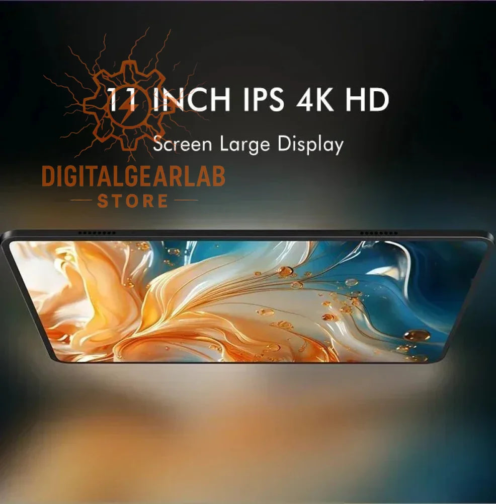 11-inch ips 4k hd screen tablet with vibrant colors and sleek design.