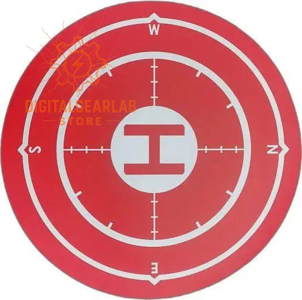 Red circular target with white crosshairs and directional indicators.